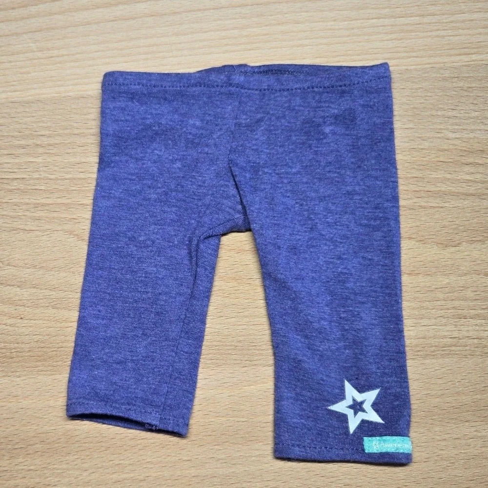American Girl Doll Purple Heathered Star Leggings Pants Accessory Star Graphic